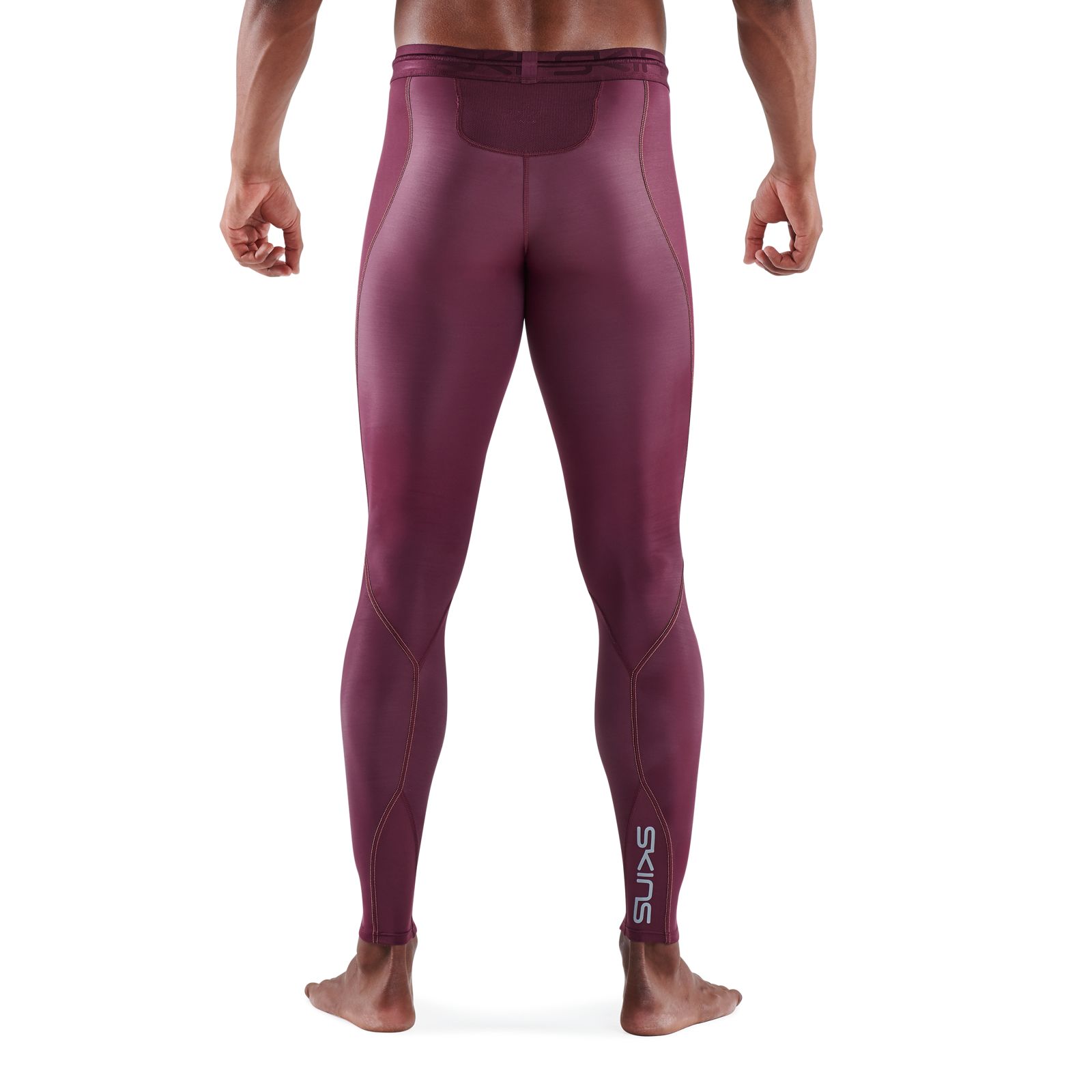 SKINS SERIES3 MEN'S LONG TIGHTS BURGUNDY SKINS Compression Europe
