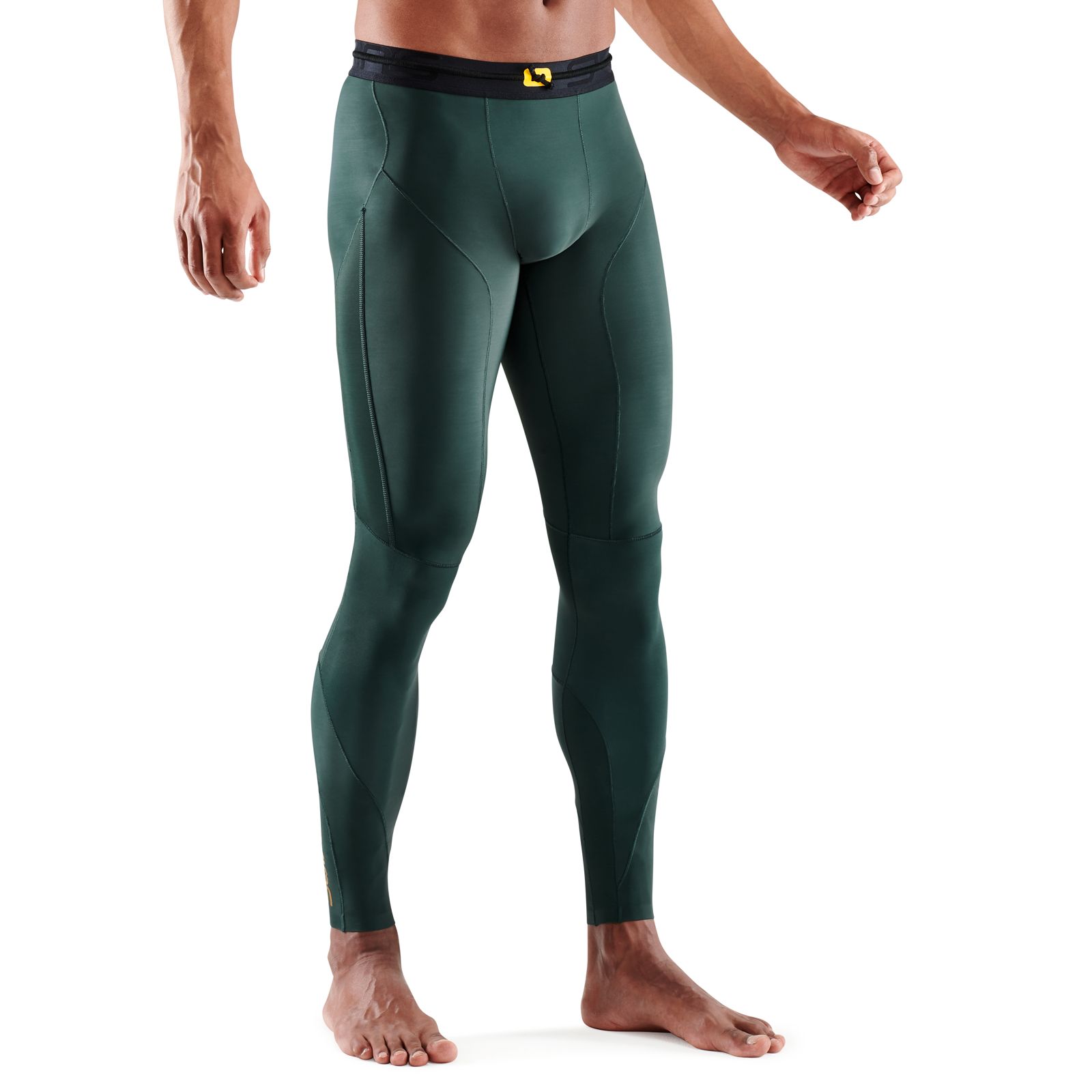 SKINS SERIES-5 MEN'S LONG TIGHTS FOREST GREEN - SKINS Compression USA