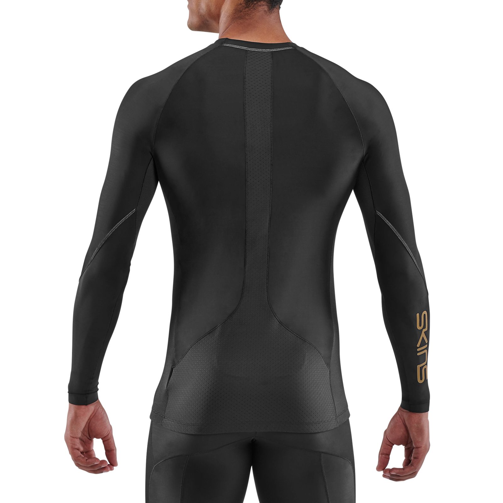 Skins DNAmic Force Thermal Compression Long Sleeve Top With Mock Neck In  Black