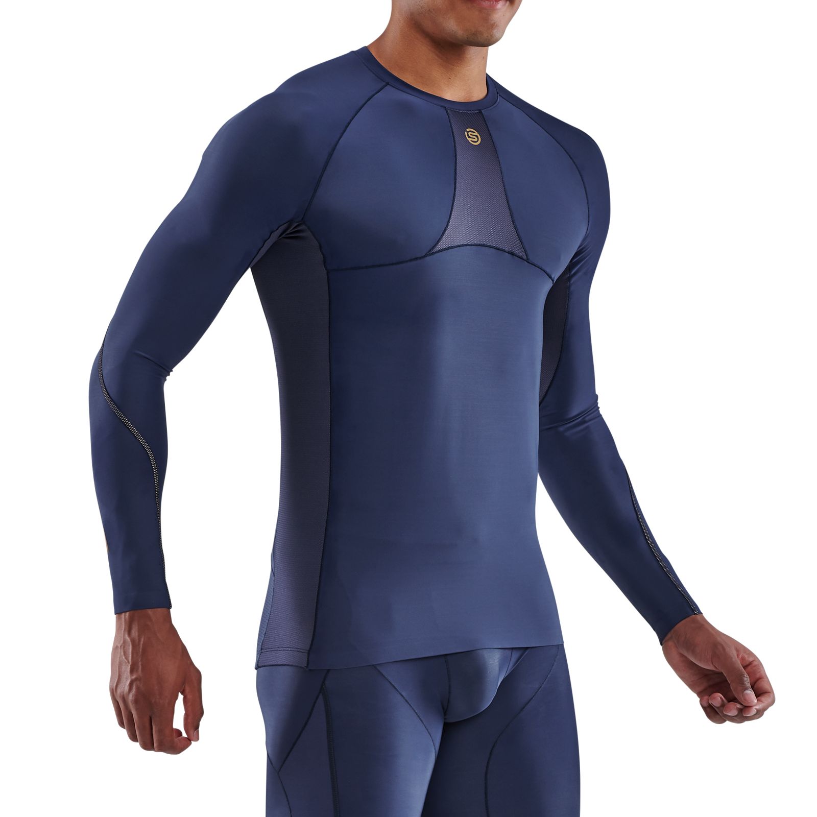 SKINS SERIES-1 MEN'S LONG SLEEVE TOP WHITE - SKINS Compression USA