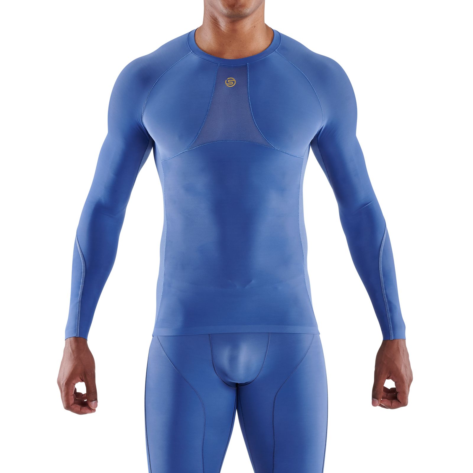 SKINS SERIES-2 Men's Long Sleeve Navy Blue – Skins Compression