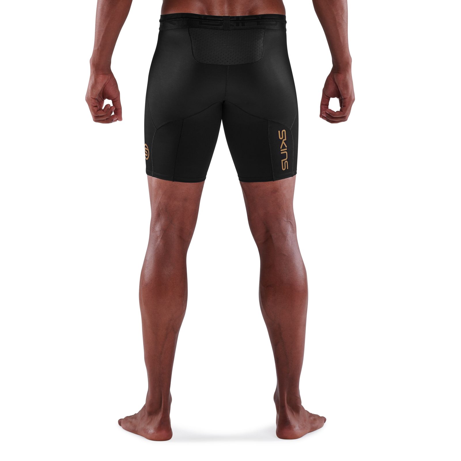 Skins Dnamic Force Mens Compression Shorts (Black) - Olympus Sports