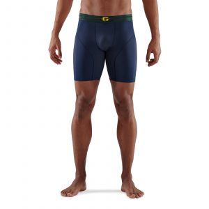  SKINS Men's Series-1 Compression Half Tights/Shorts, Navy Blue,  Small : Clothing, Shoes & Jewelry