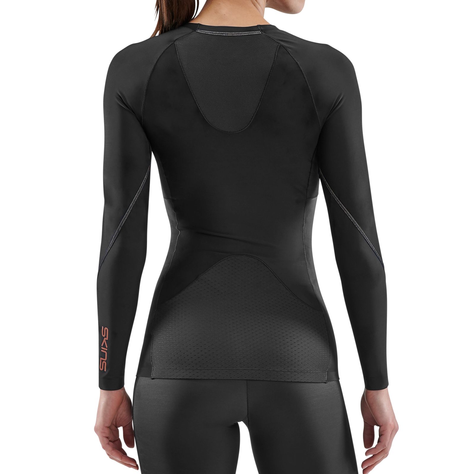  Skins Women's Ry400 Recovery Long Sleeve Top, Black