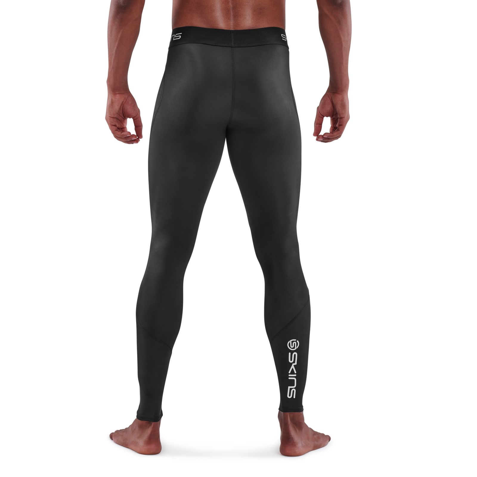 Skins Compression S DNAmic Force Mens Long Tights Sports Activewear/Gym  Black