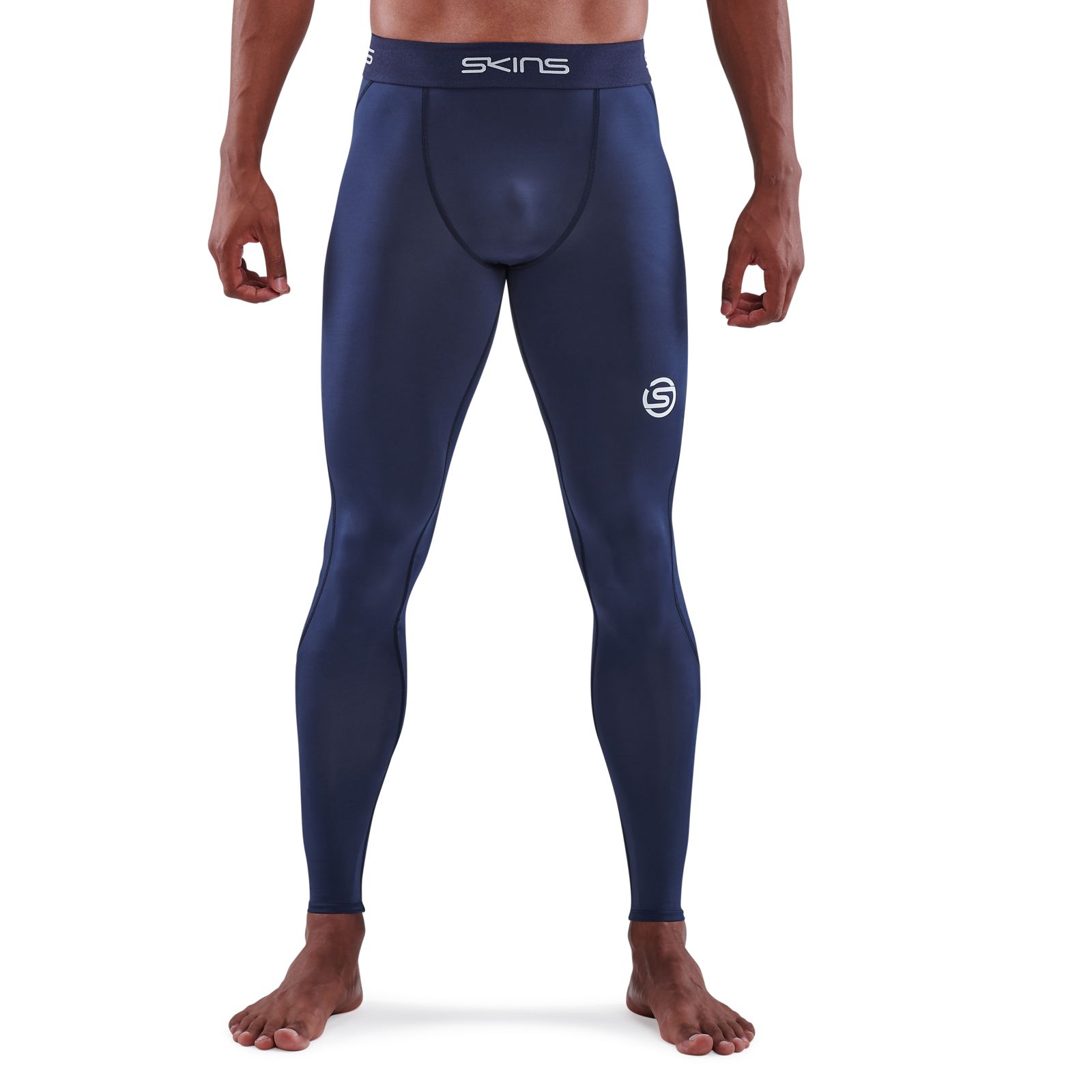 K-Men Mens Navy Blue Thermal Winter Gear Baselayer Pants Silk Leggings  Tights XL