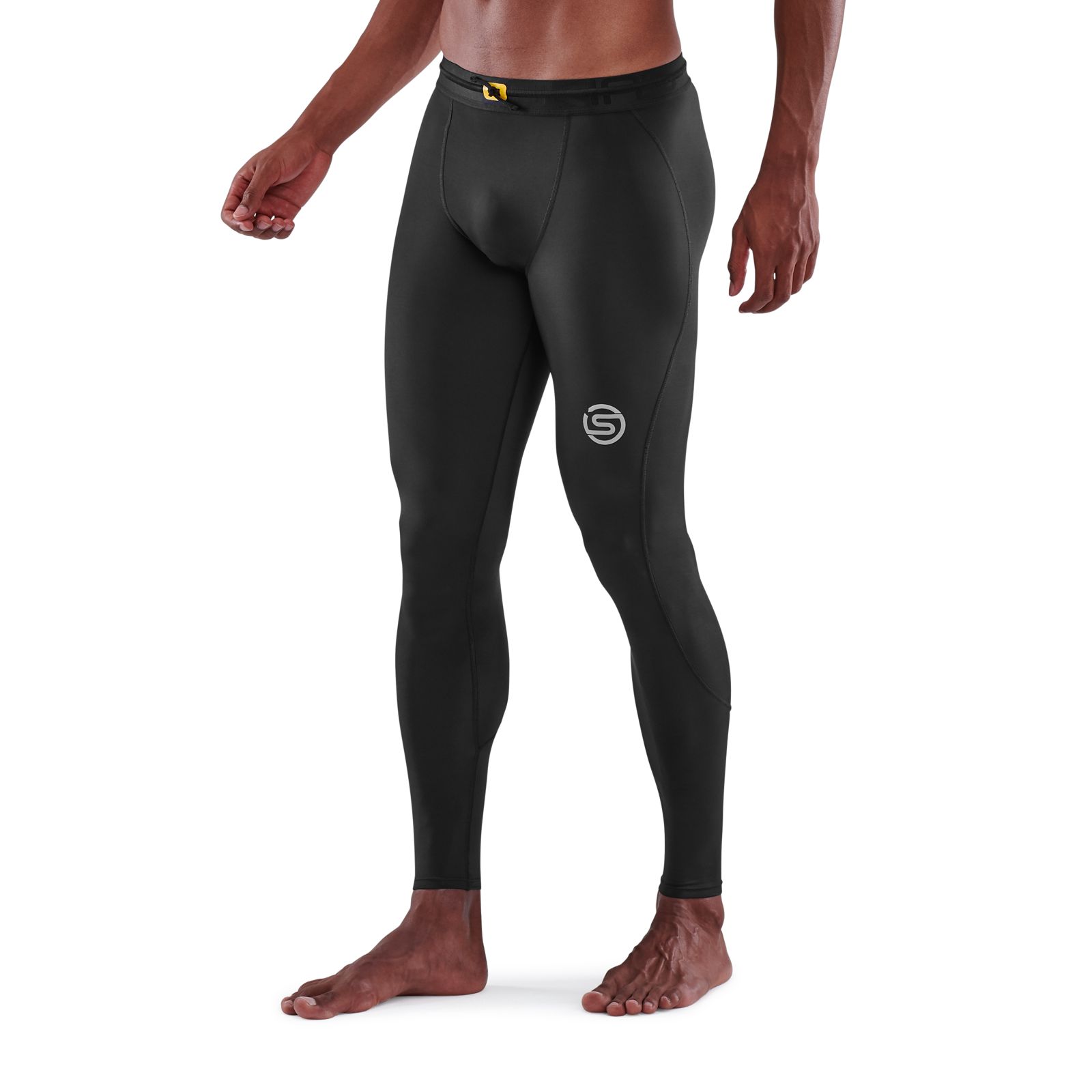 SKINS SERIES-3 MEN'S TRAVEL AND RECOVERY LONG TIGHTS BLACK