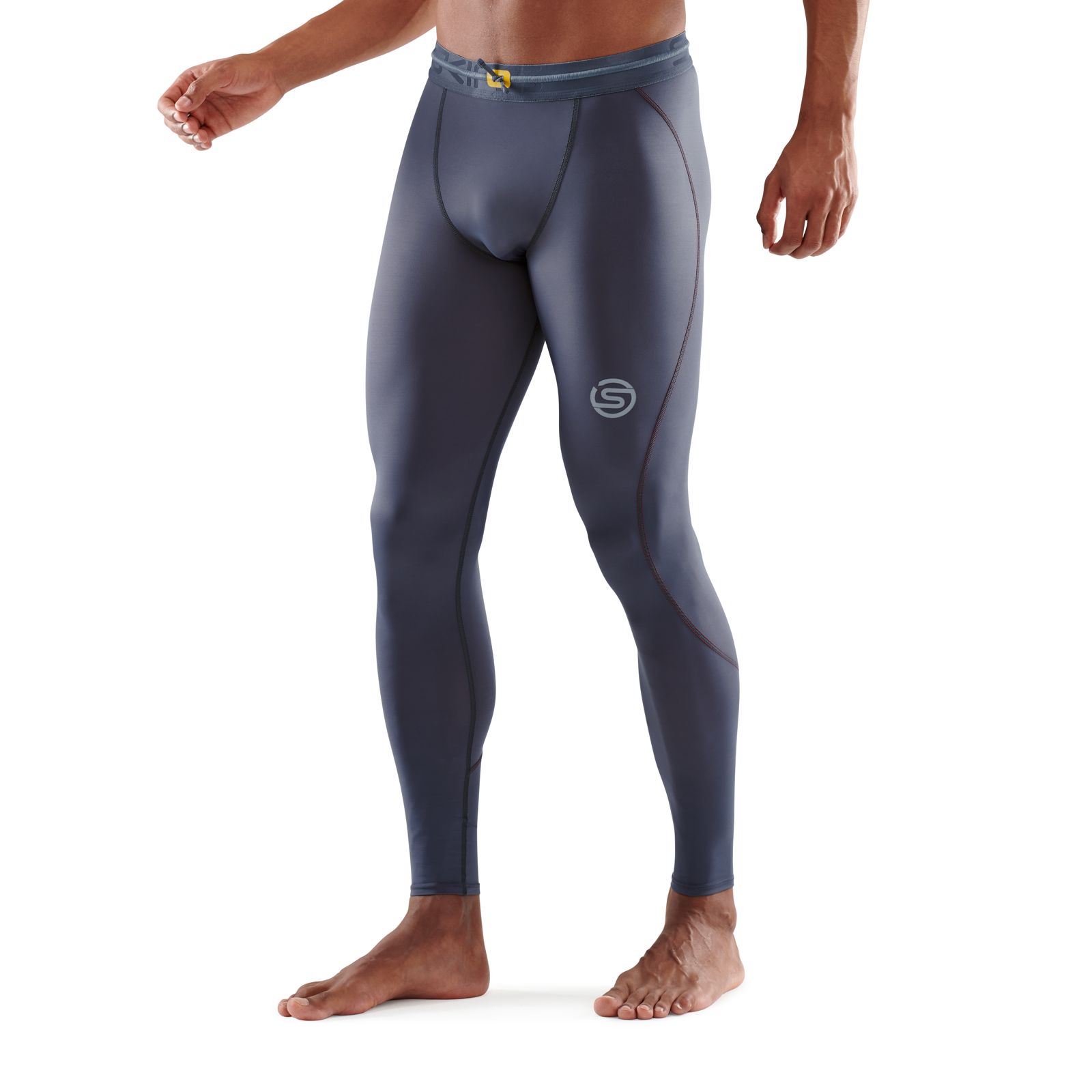 SKINS Men's Compression Long Tights 3-Series - Charcoal