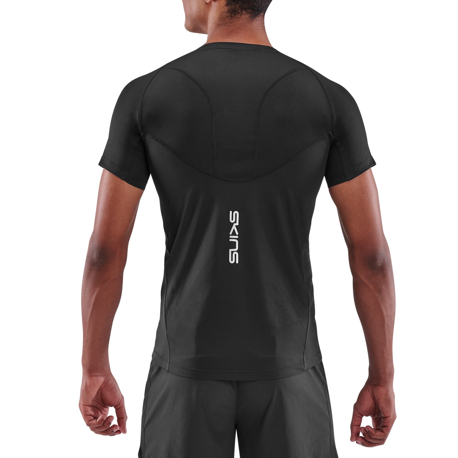BIONIC Compression Shirt - Short Sleeve - Black with Gray