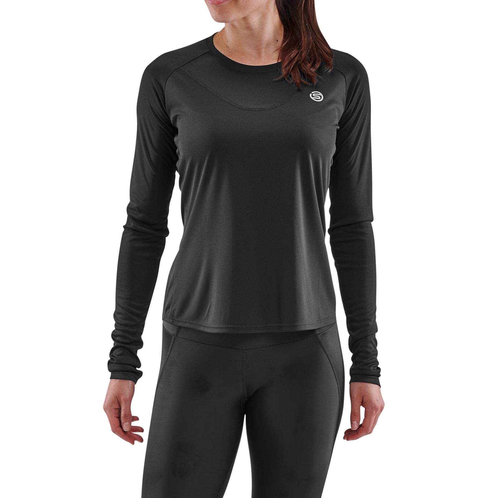 SKINS Compression Series-1 Active Womens XL Long Sleeve Top BLK