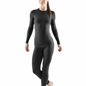 SKINS RY400 Recovery Women's Long Tights Size LA LARGE Graphite